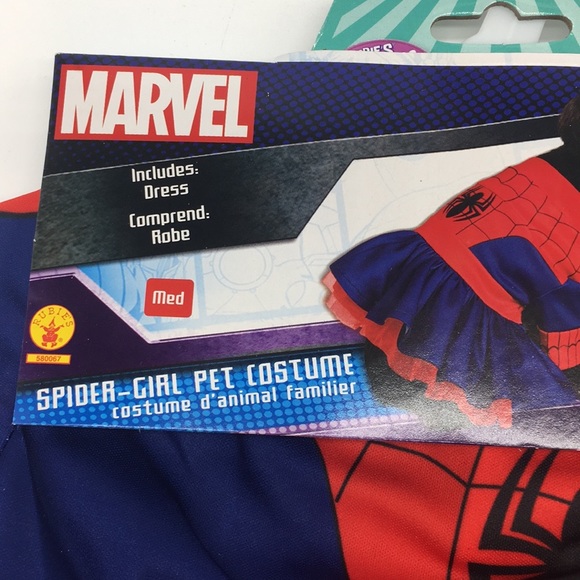 M Marvel Pet Dog Spider Girl Pet Costume Dress - Picture 4 of 7